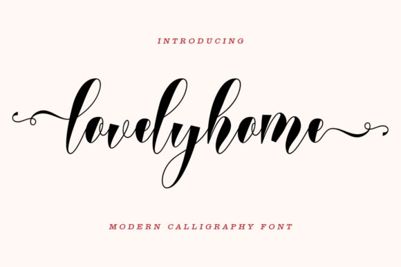 Lovelyhome Font Poster 1