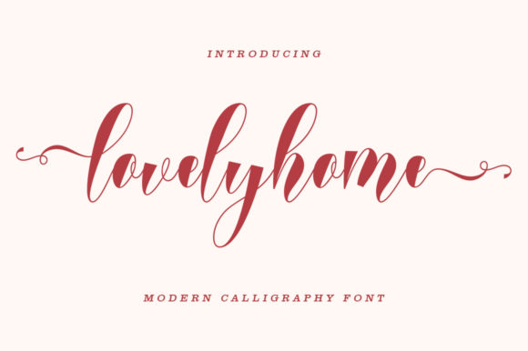 Lovelyhome Font Poster 6