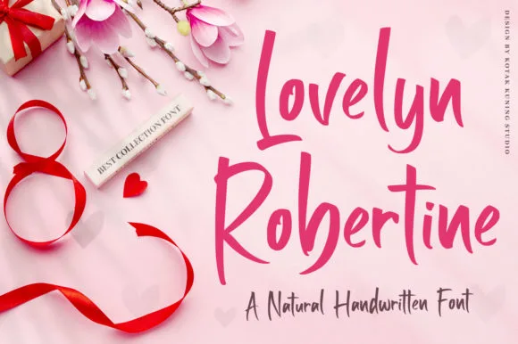 Lovelyn Robertine Font Lovelyn Robertine Font Poster 1