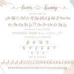 Lover Bunny Font Poster 8