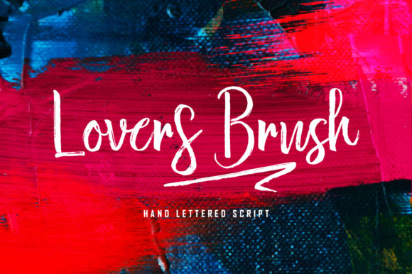 Lovers Brush Font Poster 1