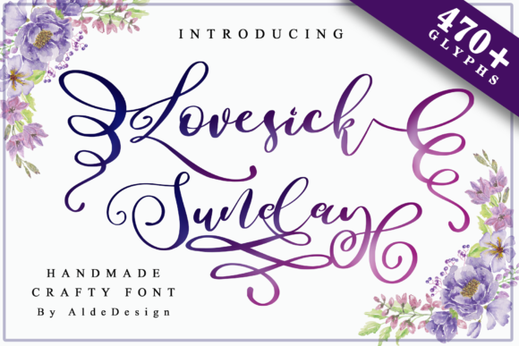 Lovesick Sunday Font