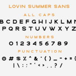 Lovin Summer Font Poster 13