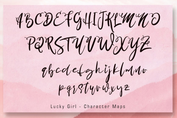 Lucky Girl Font Poster 7