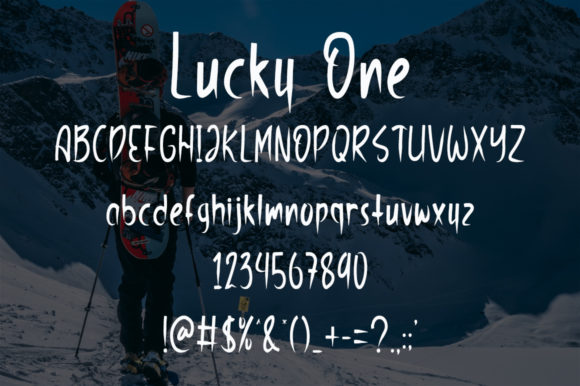 Lucky One Font Poster 5