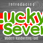 Lucky Seven Font Poster 1