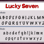 Lucky Seven Font Poster 3