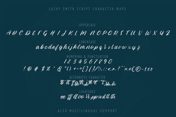 Lucky Smith Font Poster 5