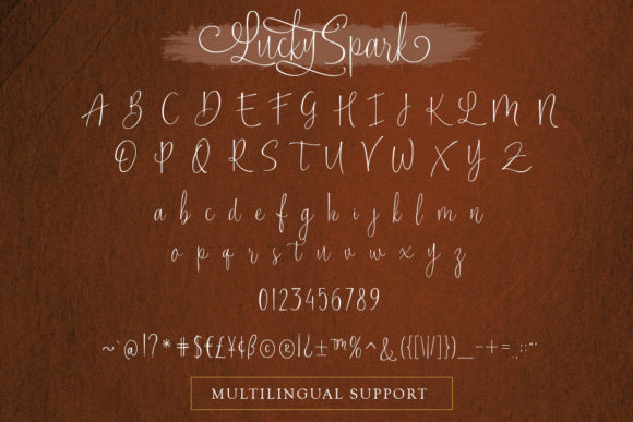 Lucky Spark Font Poster 9