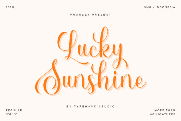 Lucky Sunshine Font Poster 1