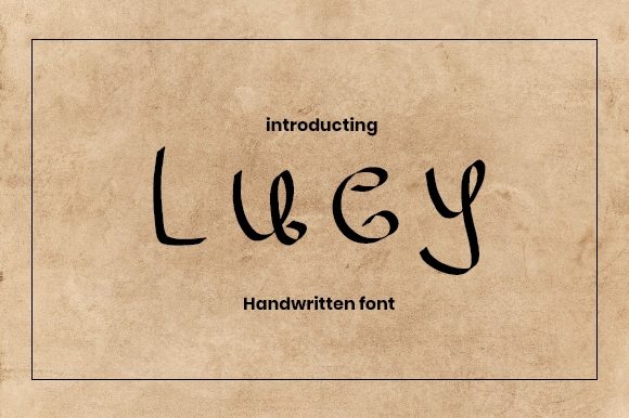 Lucy Font Poster 1