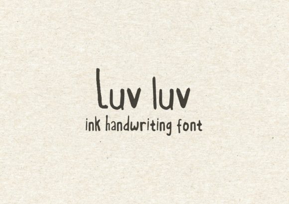 Luv Luv Font Poster 1