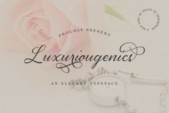 Luxuriougenics Font Poster 1