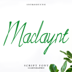 Maclaynt Font Poster 1