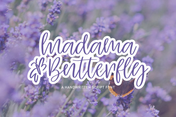 Madama Butterfly Font Poster 1