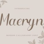Maeryn Font Poster 1