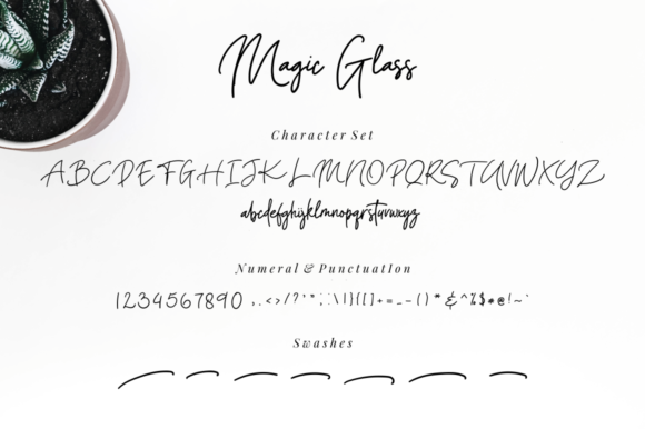 Magic Glass Font Poster 11