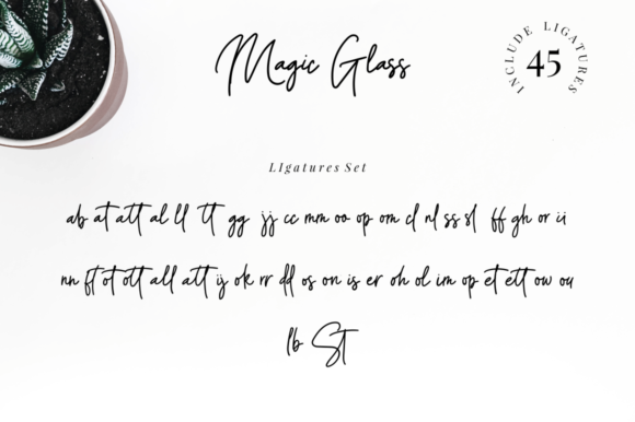 Magic Glass Font Poster 12
