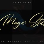 Magic Stick Font Poster 1