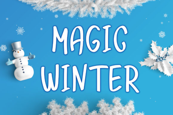 Magic Winter Font Poster 1