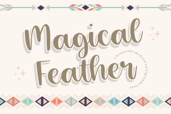 Magical Feather Font Poster 1