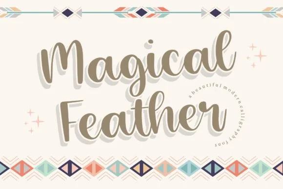 Magical Feather Font Magical Feather Font Poster 1