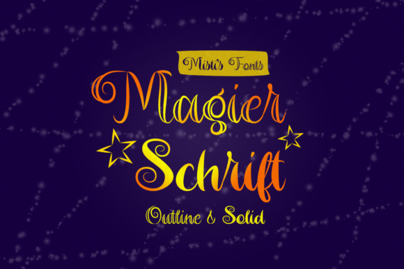 Magier Schrift Font Poster 1