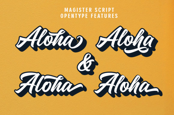 Magister Script Font Poster 9