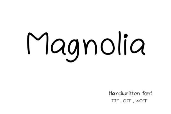 Magnolia Font Poster 1