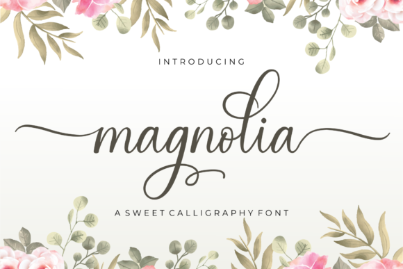 Magnolia Font Poster 1