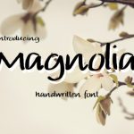 Magnolia Font Poster 1