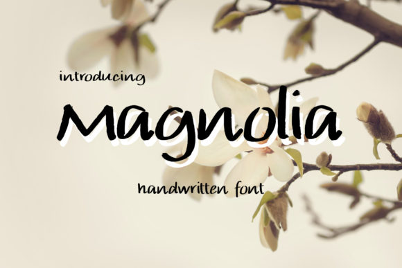 Magnolia Font Poster 1