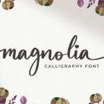 Magnolia Font Poster 1