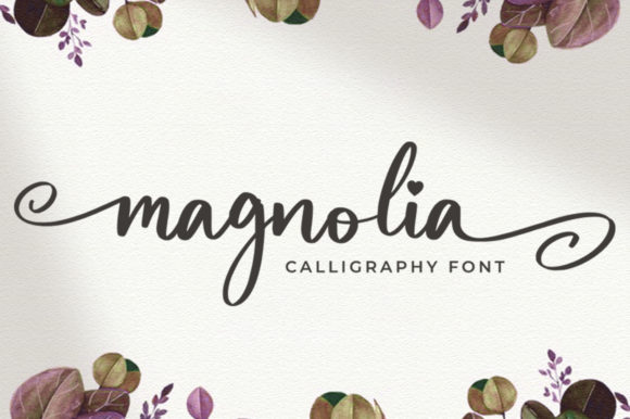 Magnolia Font Poster 1