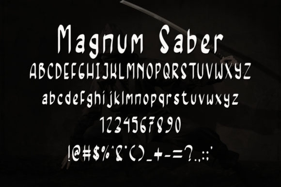 Magnum Saber Font Poster 5