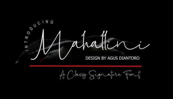Mahallini Font Mahallini Font Poster 1
