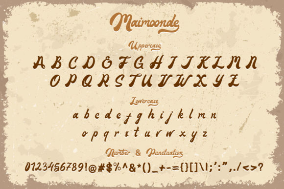 Maimoonde Font Poster 9