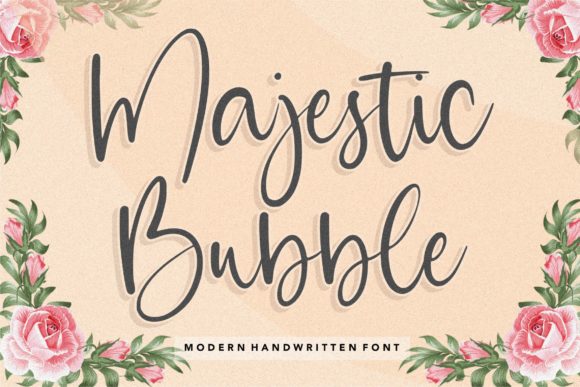 Majestic Bubble Font Poster 1