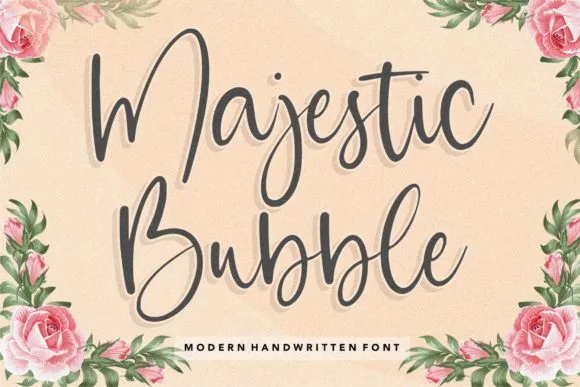 Majestic Bubble Font Poster 1