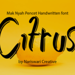 Mak Nyah Pencet Font Poster 2