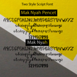 Mak Nyah Pencet Font Poster 9