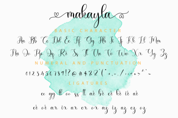 Makayla Font Poster 11