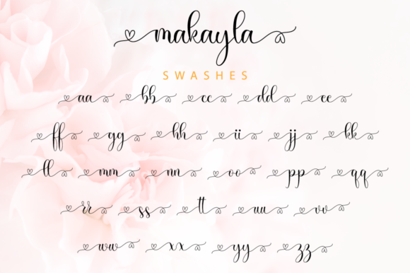Makayla Font Poster 12