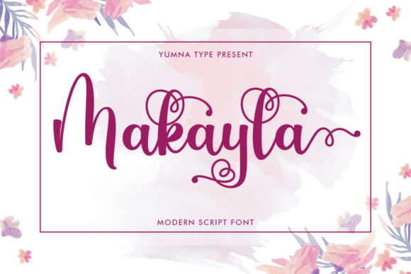 Makayla Font Poster 1