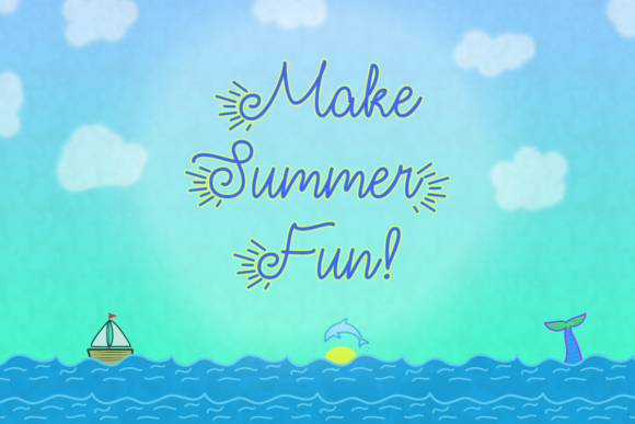 Make Summer Fun Font Poster 1