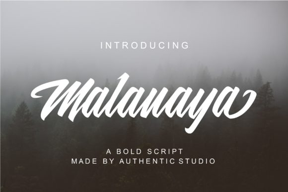 Malanaya Font Poster 1