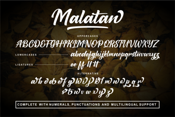 Malatan Font Poster 5