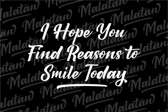 Malatan Font Poster 9