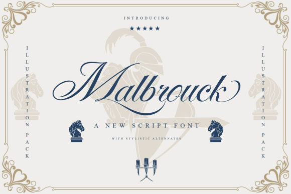 Malbrouck Font Poster 1