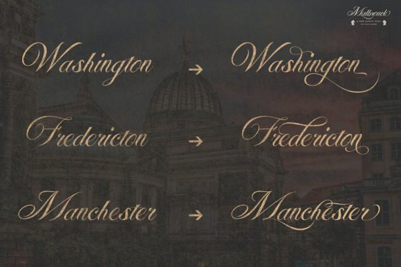 Malbrouck Font Poster 3